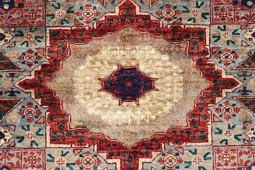 Light Slate Grey Mamluk 3' 3 x 5' 2 - No. 65925 - ALRUG Rug Store