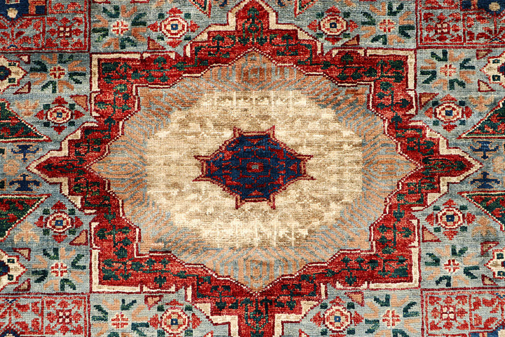 Light Slate Grey Mamluk 3' 3 x 5' 2 - No. 65925 - ALRUG Rug Store