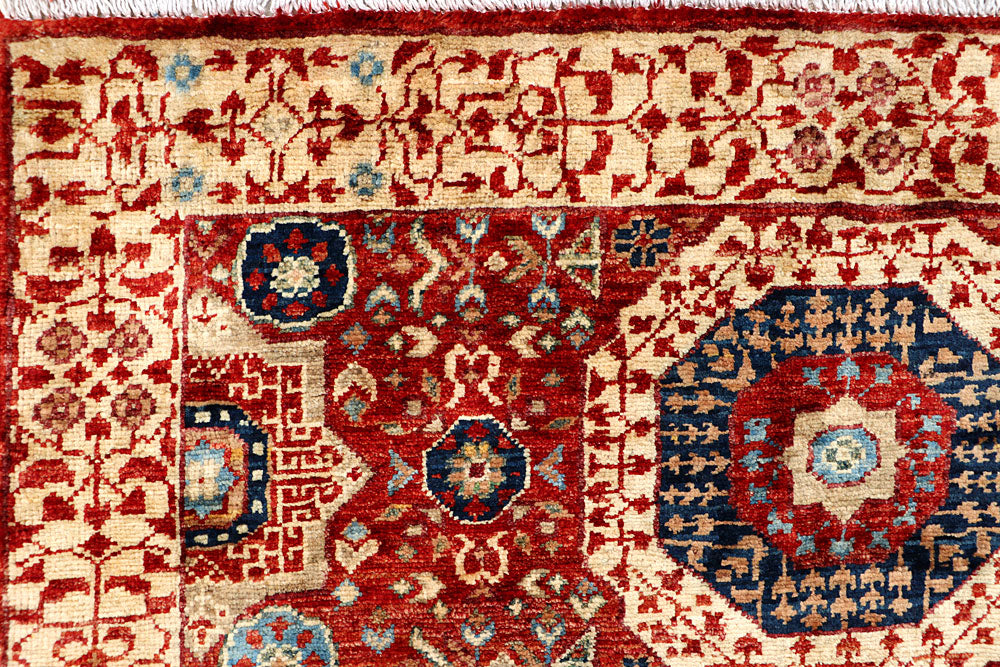 Firebrick Mamluk 3' 3 x 4' 11 - No. 65928 - ALRUG Rug Store