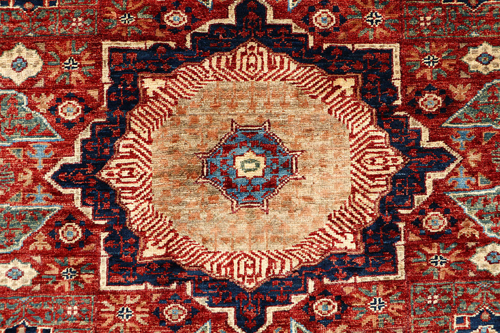 Firebrick Mamluk 3' 3 x 4' 11 - No. 65928 - ALRUG Rug Store