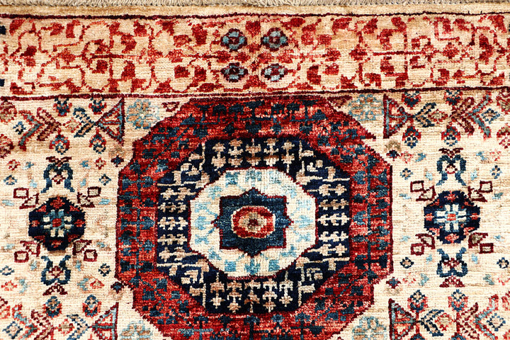 Blanched Almond Mamluk 3' 2 x 4' 11 - No. 65930 - ALRUG Rug Store