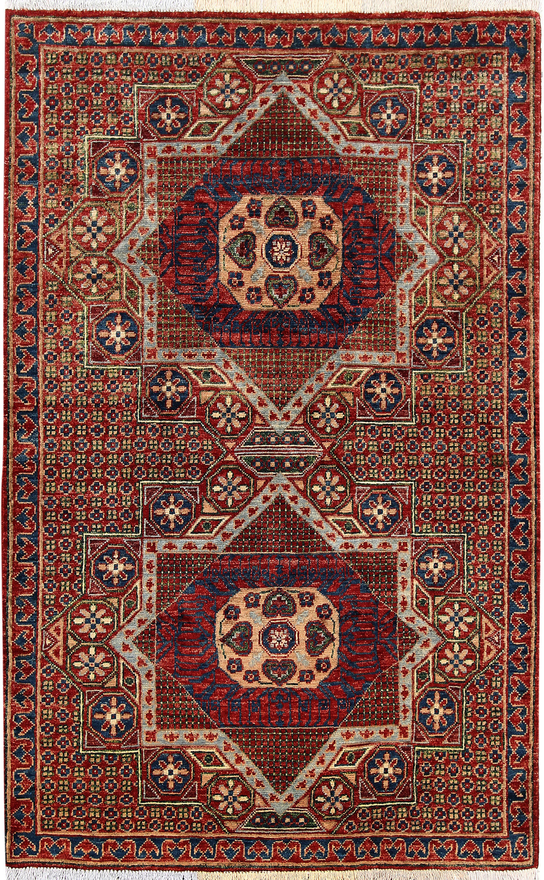 Multi Colored Mamluk 3' 4 x 5' 2 - No. 65935 - ALRUG Rug Store