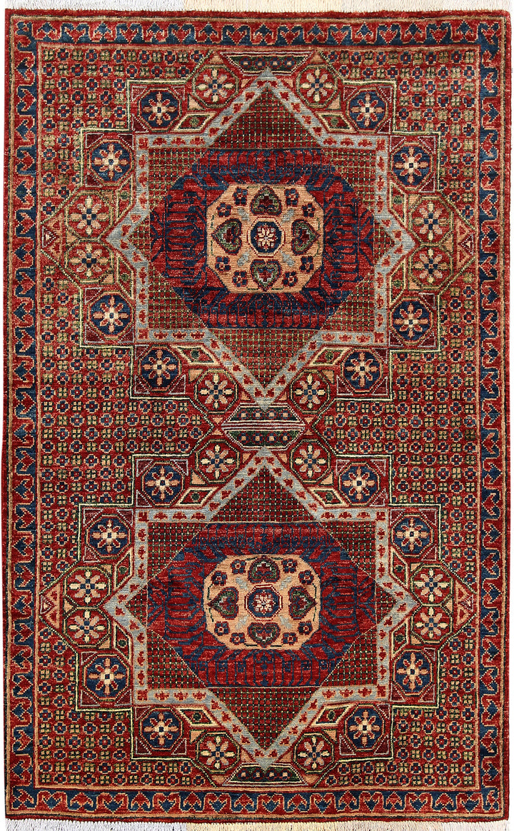 Multi Colored Mamluk 3' 4 x 5' 2 - No. 65935 - ALRUG Rug Store