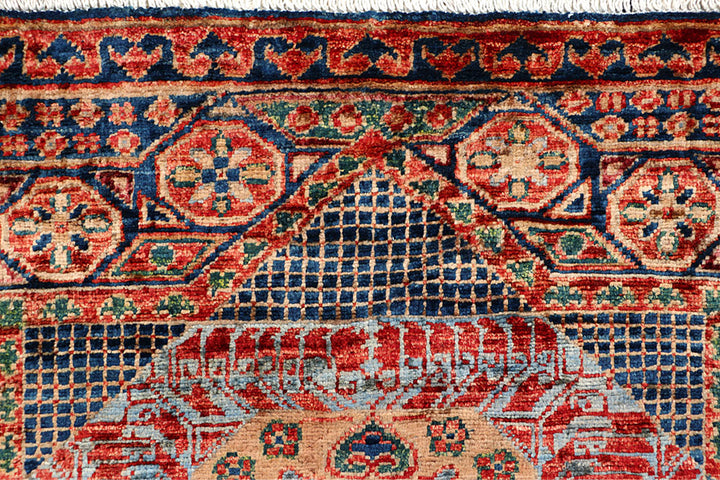 Multi Colored Mamluk 3' 4 x 4' 7 - No. 65937 - ALRUG Rug Store