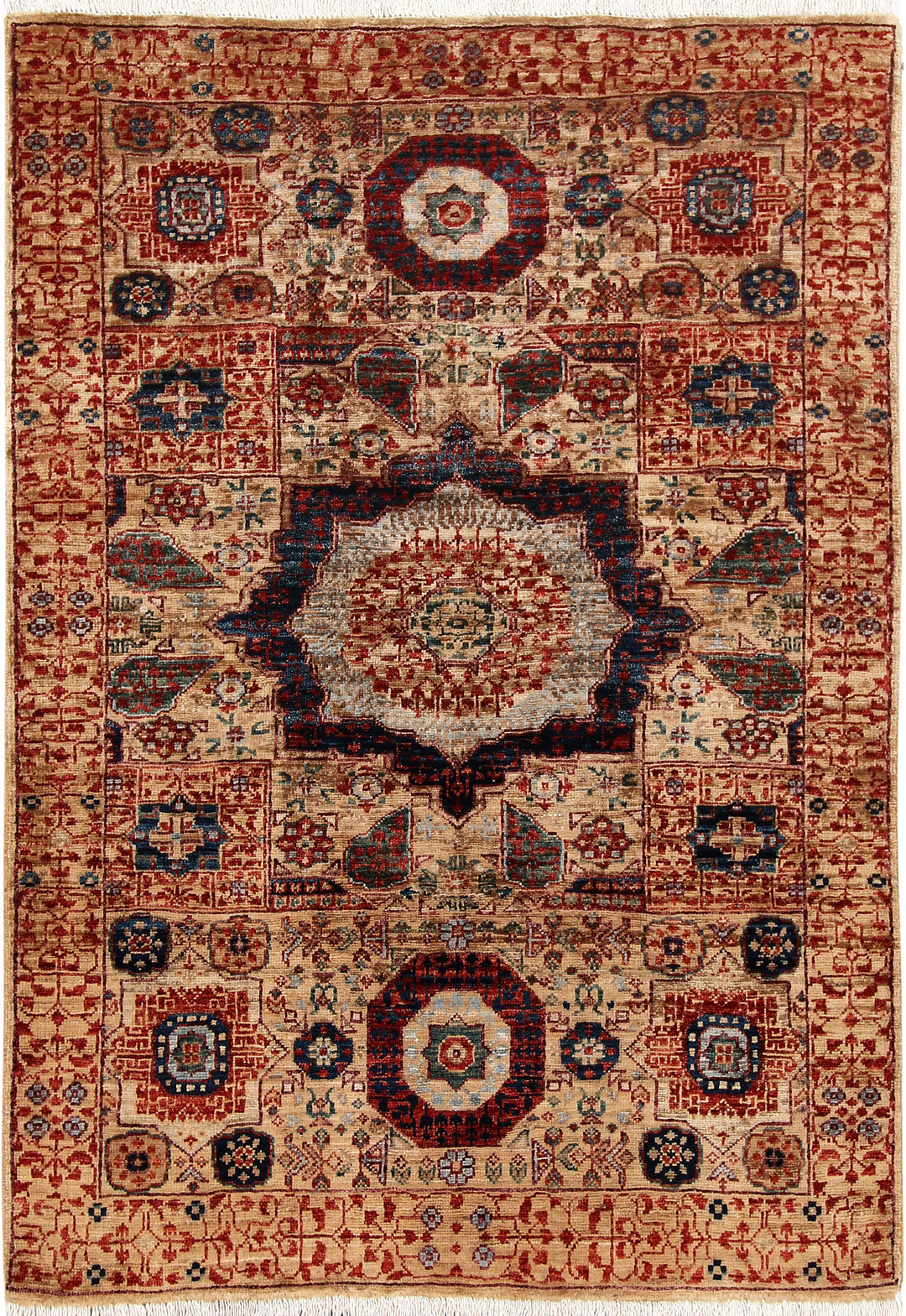 Tan Mamluk 3' 3 x 4' 11 - No. 65938 - ALRUG Rug Store