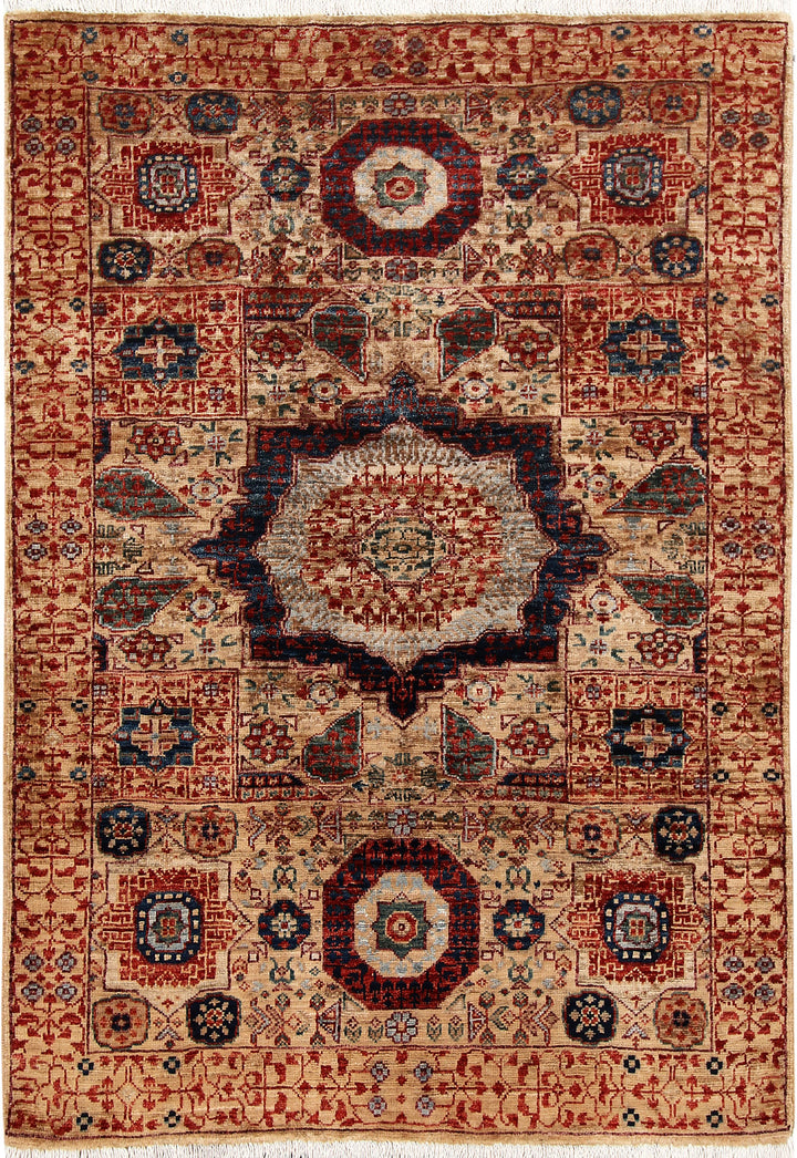 Tan Mamluk 3' 3 x 4' 11 - No. 65938 - ALRUG Rug Store