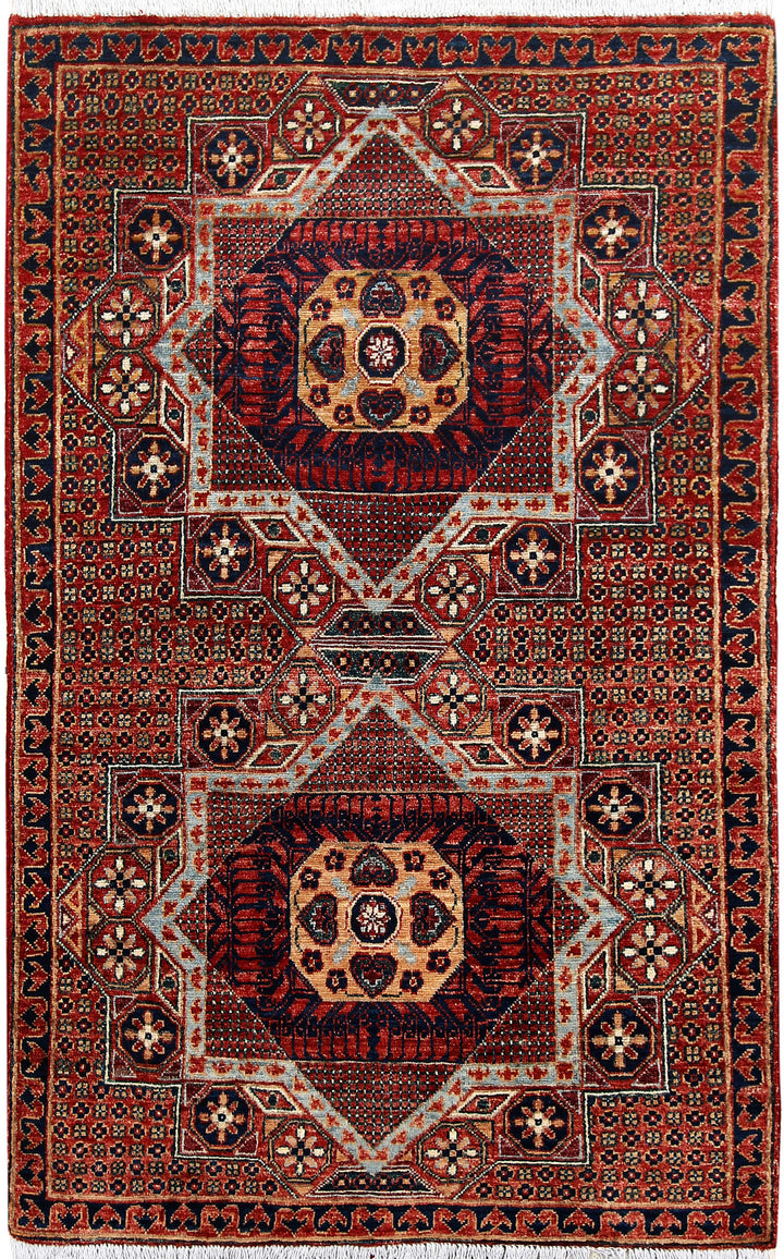 Multi Colored Mamluk 3' 1 x 5' - No. 65940 - ALRUG Rug Store