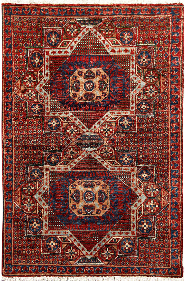 Multi Colored Mamluk 3' 3 x 4' 11 - No. 65941 - ALRUG Rug Store