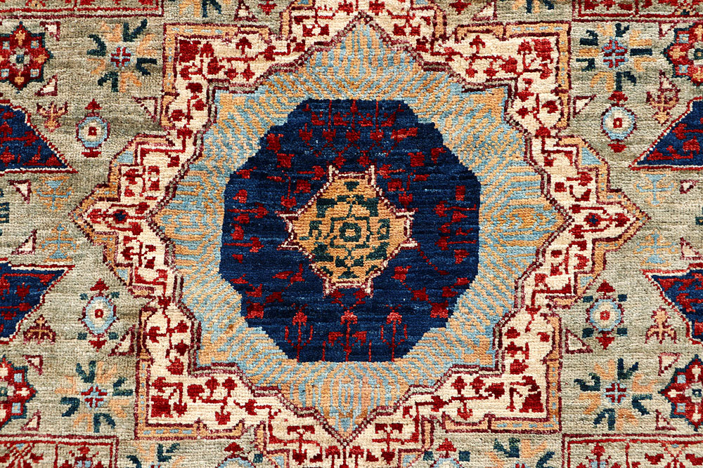 Dark Sea Green Mamluk 3' 1 x 5' 1 - No. 65943 - ALRUG Rug Store