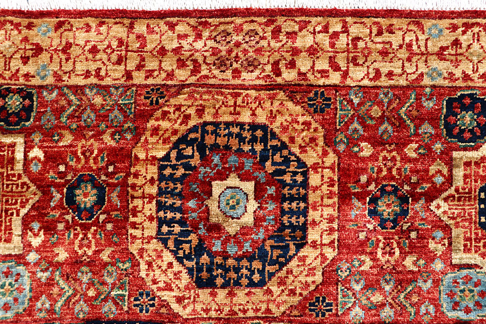 Firebrick Mamluk 3' 3 x 5' 6 - No. 65944 - ALRUG Rug Store