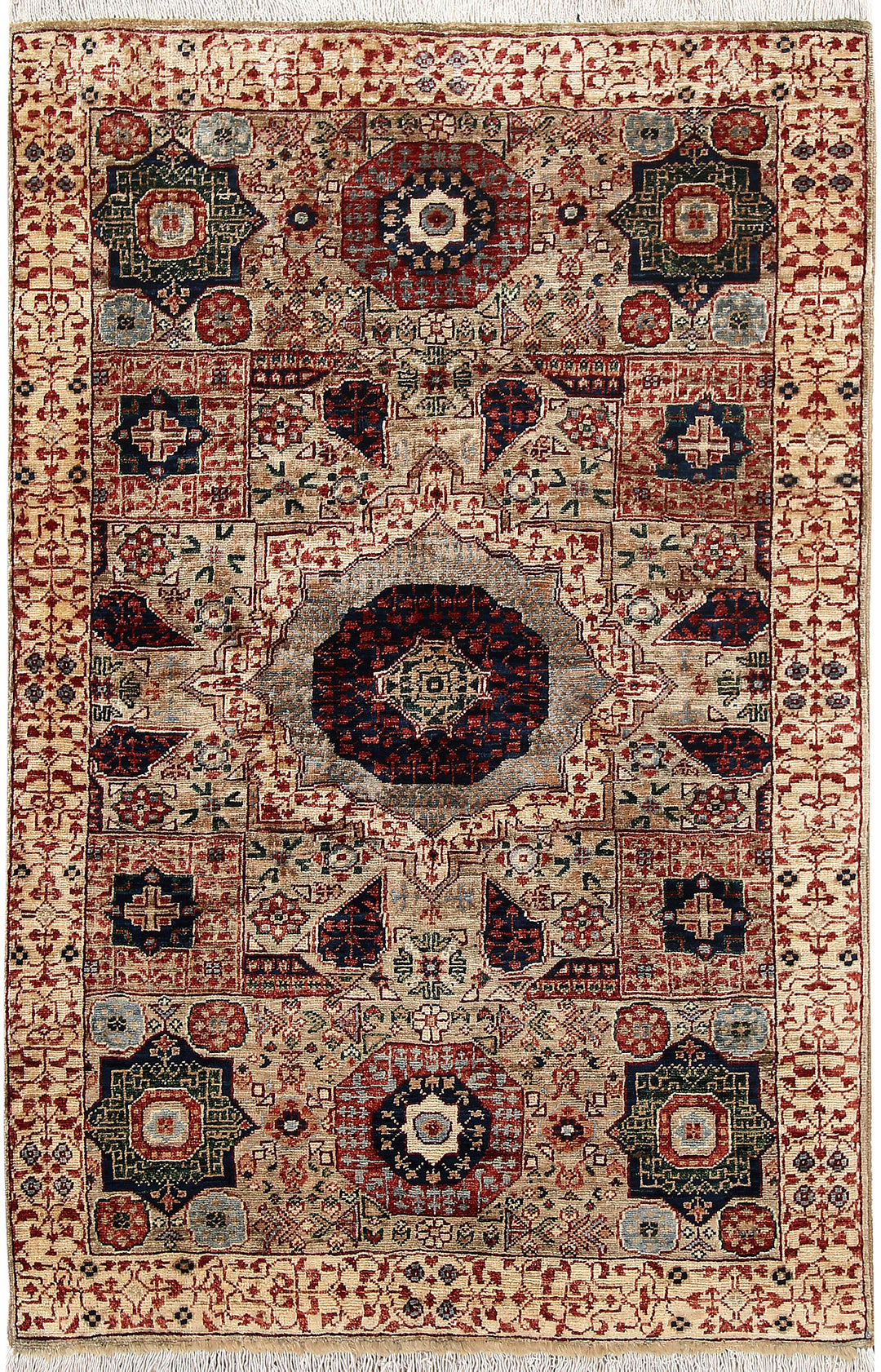 Tan Mamluk 3' 2 x 4' 11 - No. 65945 - ALRUG Rug Store