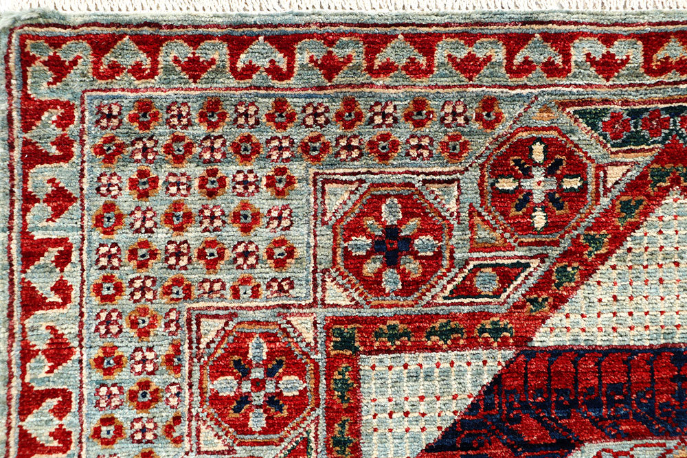 Cadet Blue Mamluk 3' 2 x 4' 10 - No. 65946 - ALRUG Rug Store