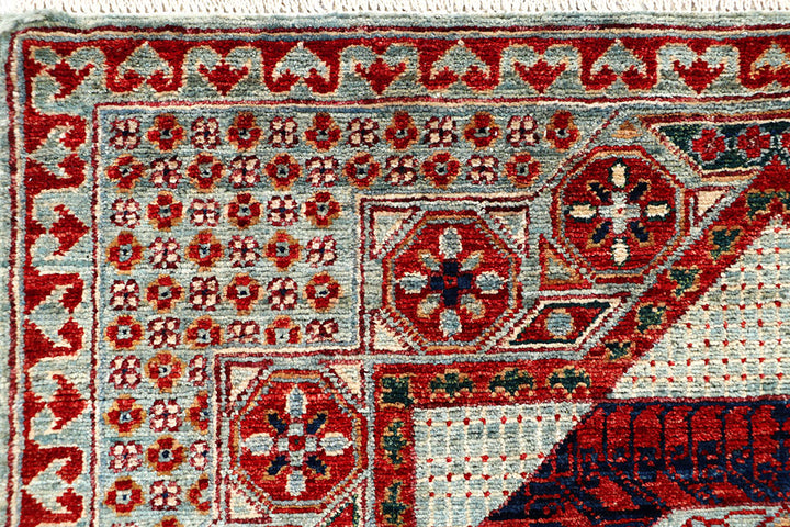 Cadet Blue Mamluk 3' 2 x 4' 10 - No. 65946 - ALRUG Rug Store