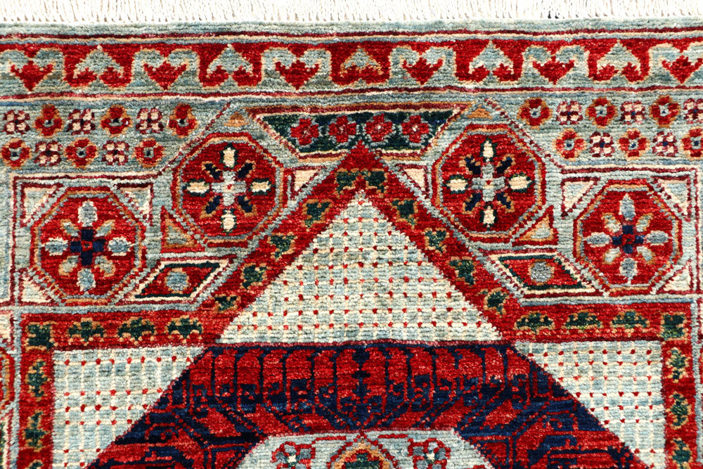 Cadet Blue Mamluk 3' 2 x 4' 10 - No. 65946 - ALRUG Rug Store