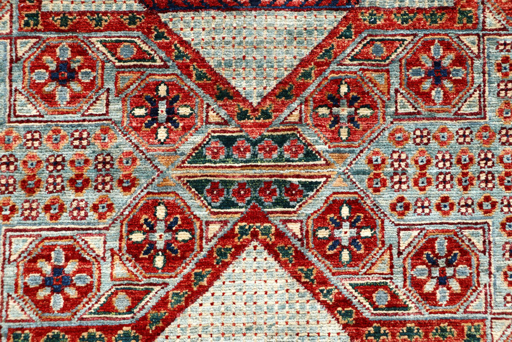 Cadet Blue Mamluk 3' 2 x 4' 10 - No. 65946 - ALRUG Rug Store