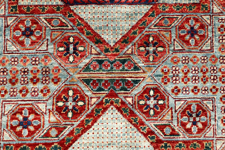 Cadet Blue Mamluk 3' 2 x 4' 10 - No. 65946 - ALRUG Rug Store