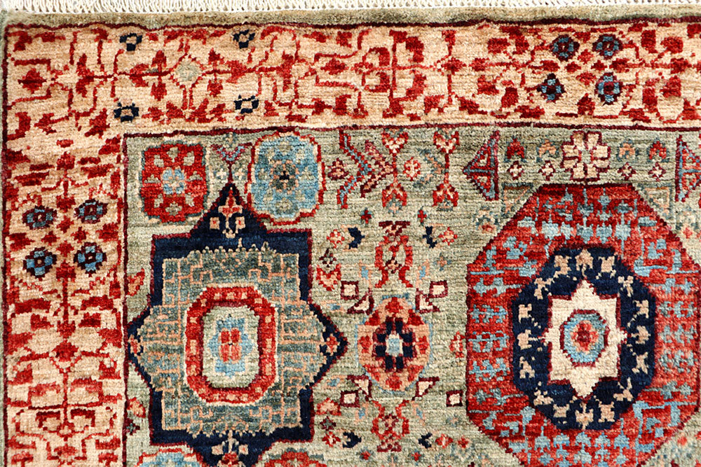 Olive Mamluk 3' 1 x 4' 10 - No. 65947 - ALRUG Rug Store