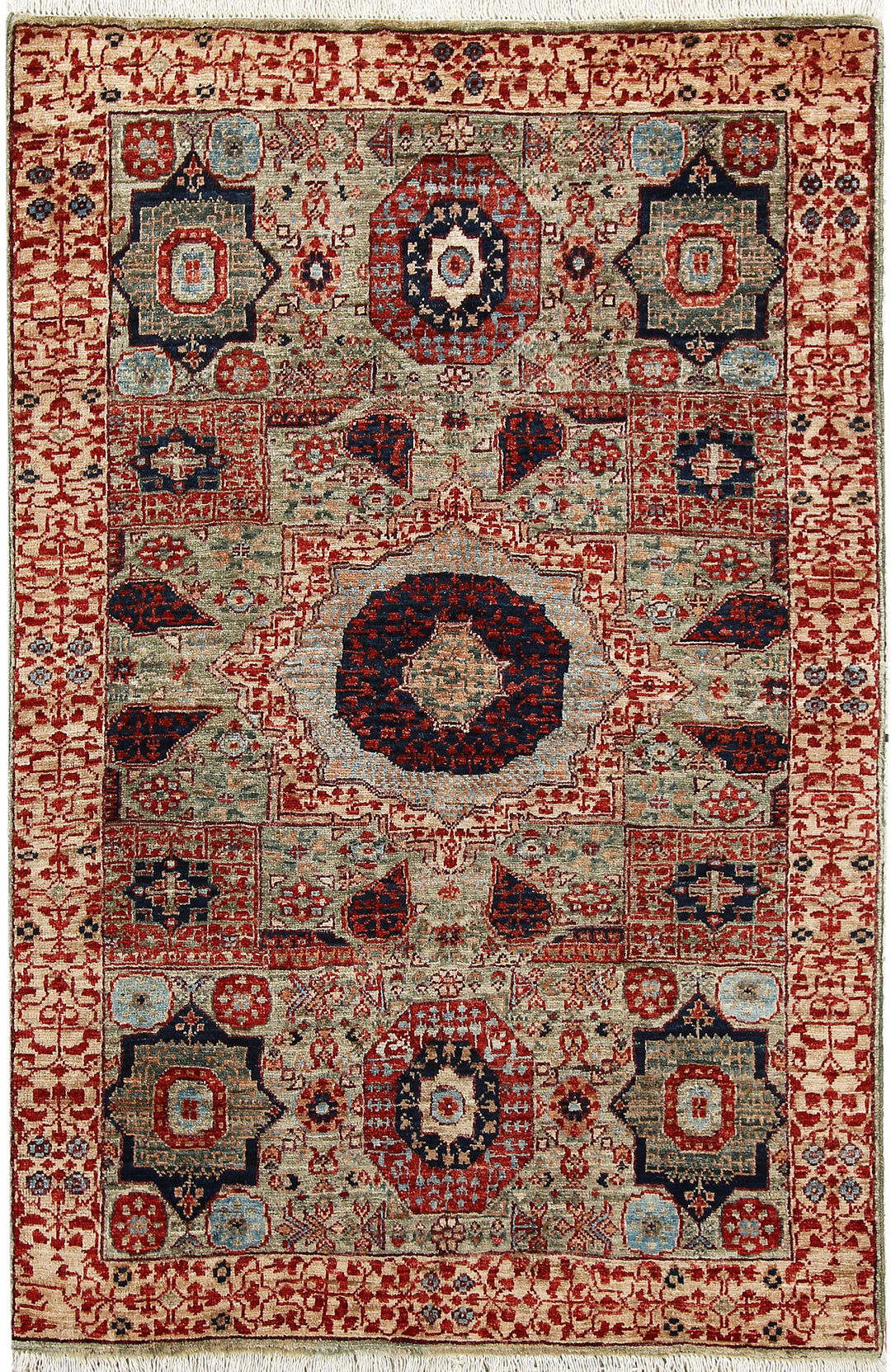 Olive Mamluk 3' 1 x 4' 10 - No. 65947 - ALRUG Rug Store