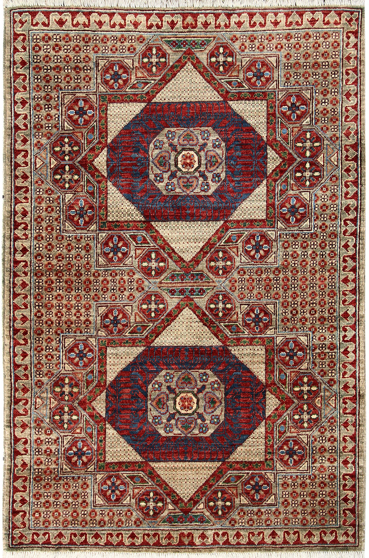 Multi Colored Mamluk 3' 3 x 5' 1 - No. 65949 - ALRUG Rug Store