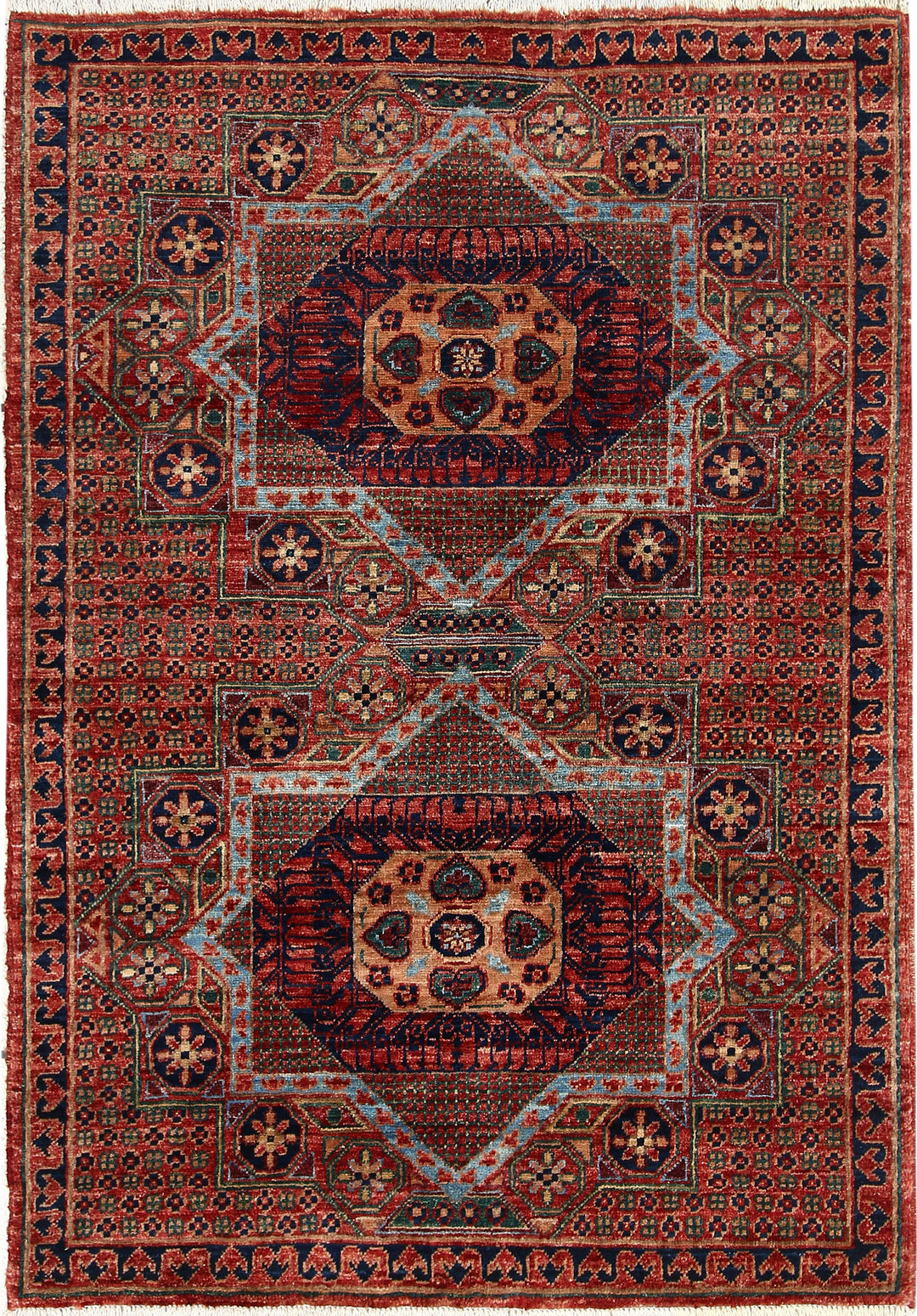 Multi Colored Mamluk 3' 3 x 4' 9 - No. 65950 - ALRUG Rug Store