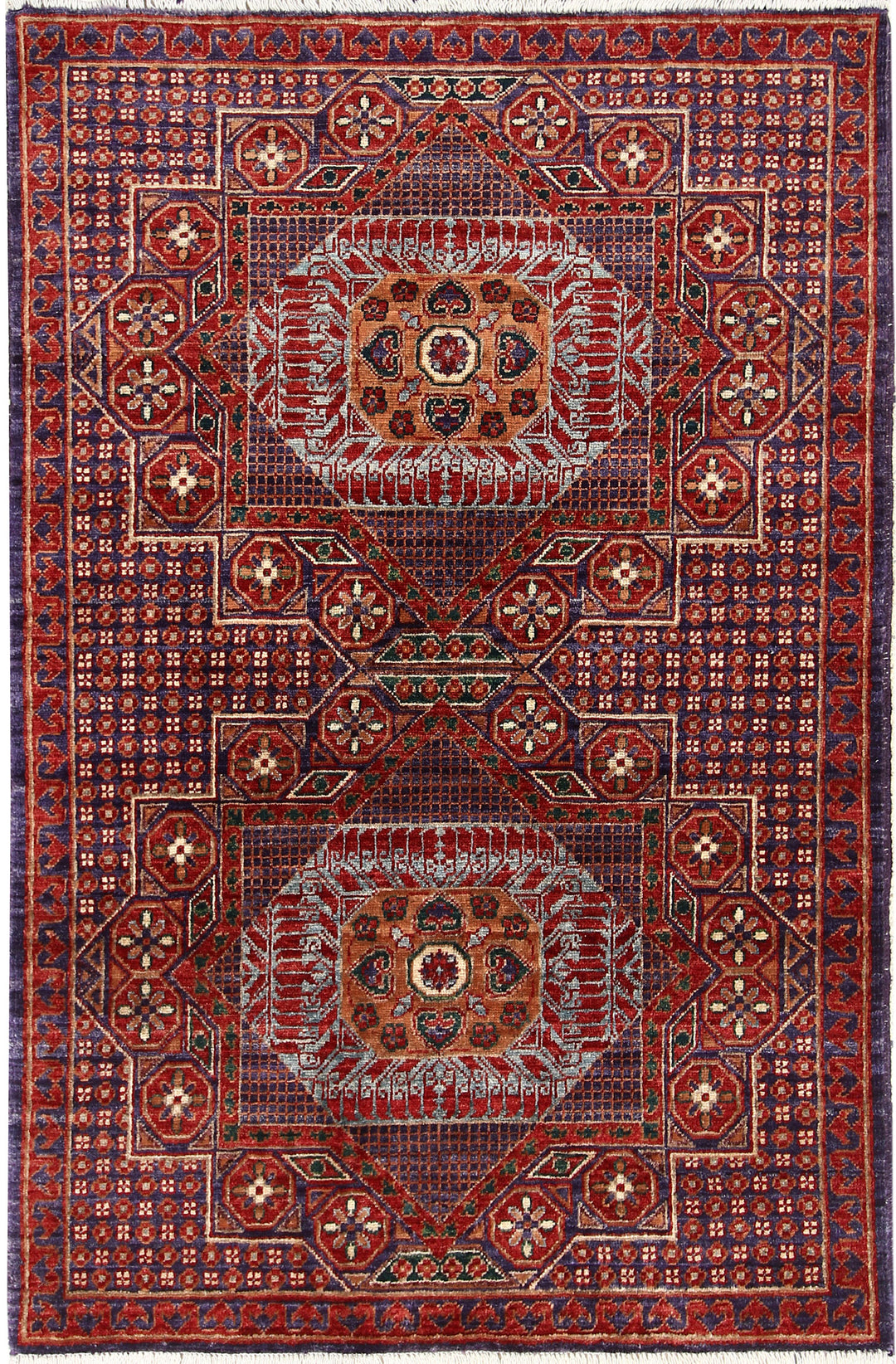 Multi Colored Mamluk 3' 3 x 5' - No. 65951 - ALRUG Rug Store