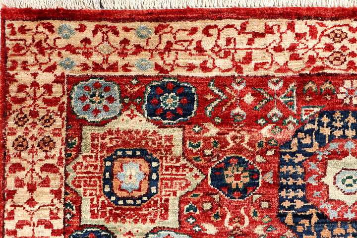 Firebrick Mamluk 3' 3 x 4' 10 - No. 65952 - ALRUG Rug Store