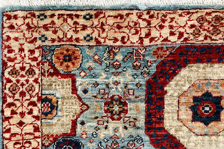 Light Slate Grey Mamluk 3' 3 x 5' 3 - No. 65953 - ALRUG Rug Store