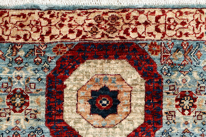 Light Slate Grey Mamluk 3' 3 x 5' 3 - No. 65953 - ALRUG Rug Store