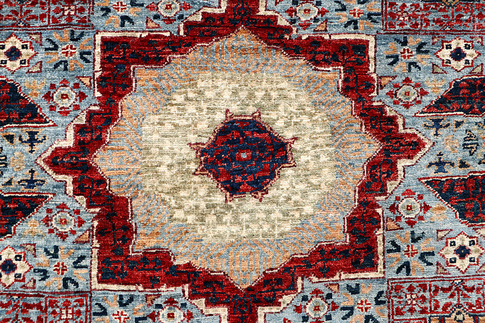 Light Slate Grey Mamluk 3' 3 x 5' 3 - No. 65953 - ALRUG Rug Store