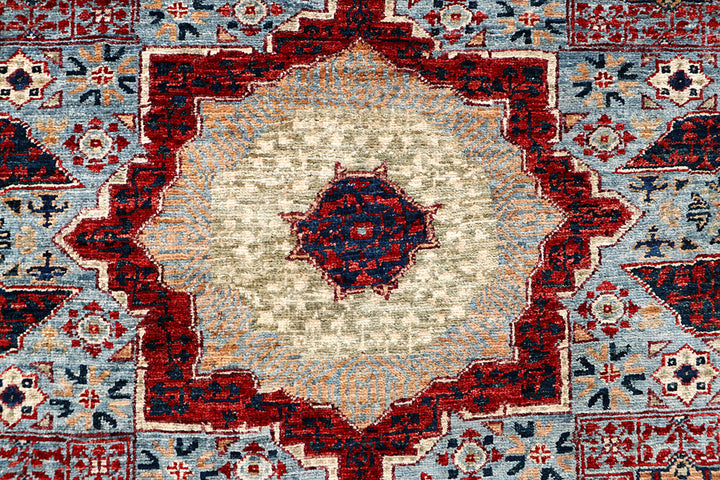 Light Slate Grey Mamluk 3' 3 x 5' 3 - No. 65953 - ALRUG Rug Store