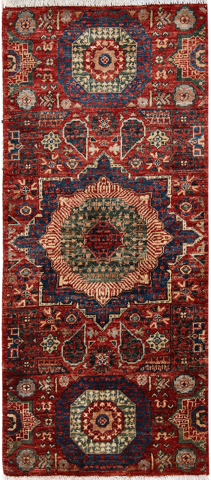 Firebrick Mamluk 2' x 4' 8 - No. 65955 - ALRUG Rug Store