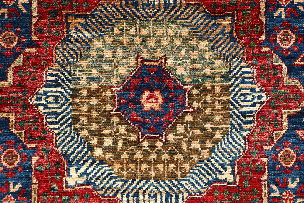 Steel Blue Mamluk 1' 11 x 4' 11 - No. 65956 - ALRUG Rug Store