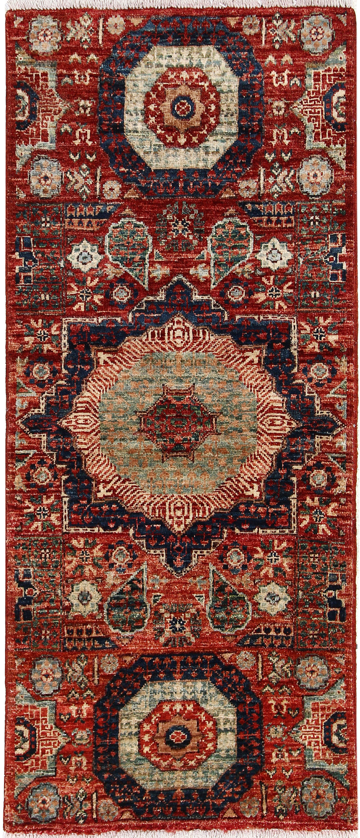 Firebrick Mamluk 2' x 4' 9 - No. 65957 - ALRUG Rug Store