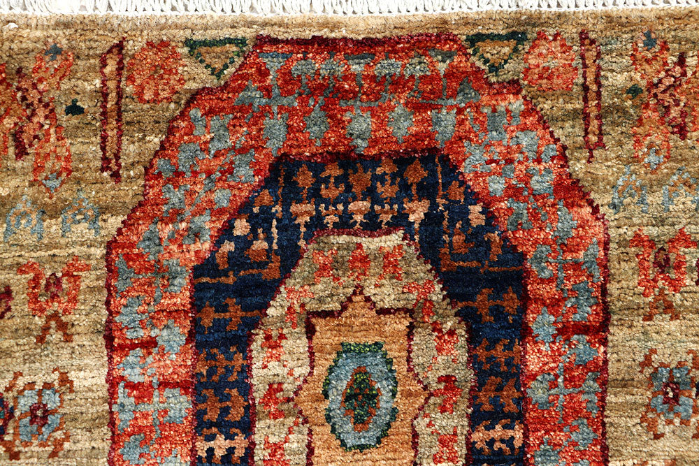 Olive Mamluk 2' x 4' 8 - No. 65958 - ALRUG Rug Store