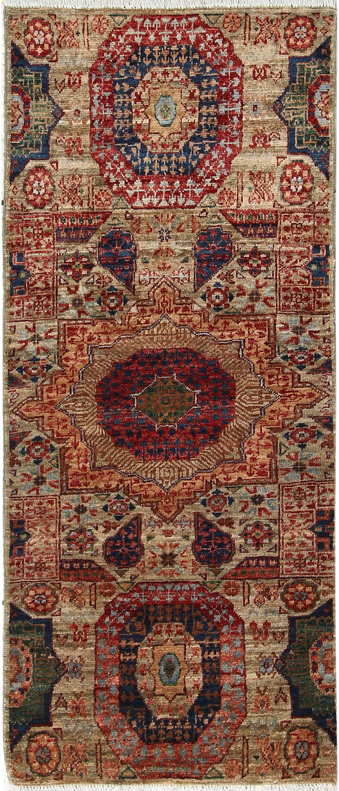 Olive Mamluk 2' x 4' 8 - No. 65958 - ALRUG Rug Store