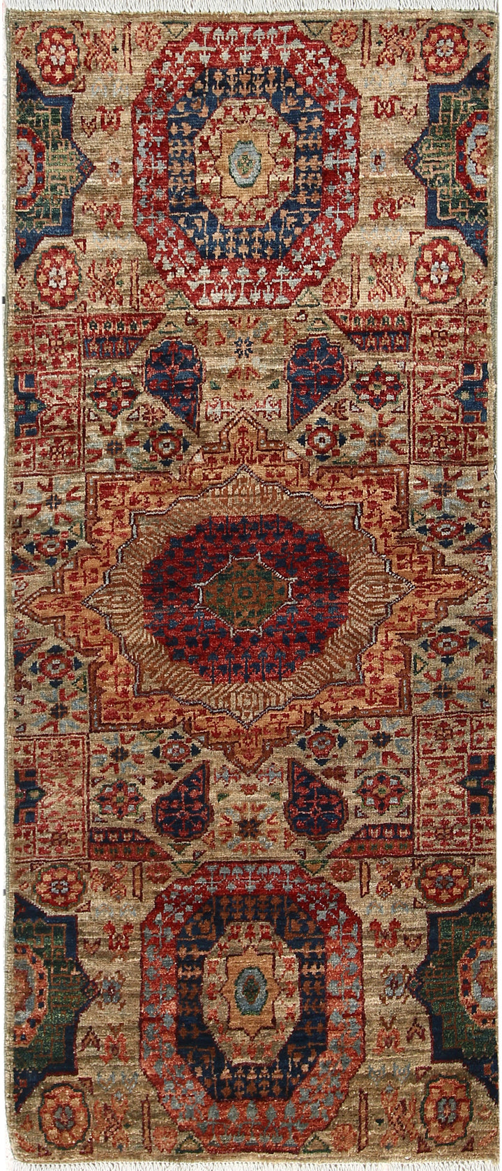 Olive Mamluk 2' x 4' 8 - No. 65958 - ALRUG Rug Store