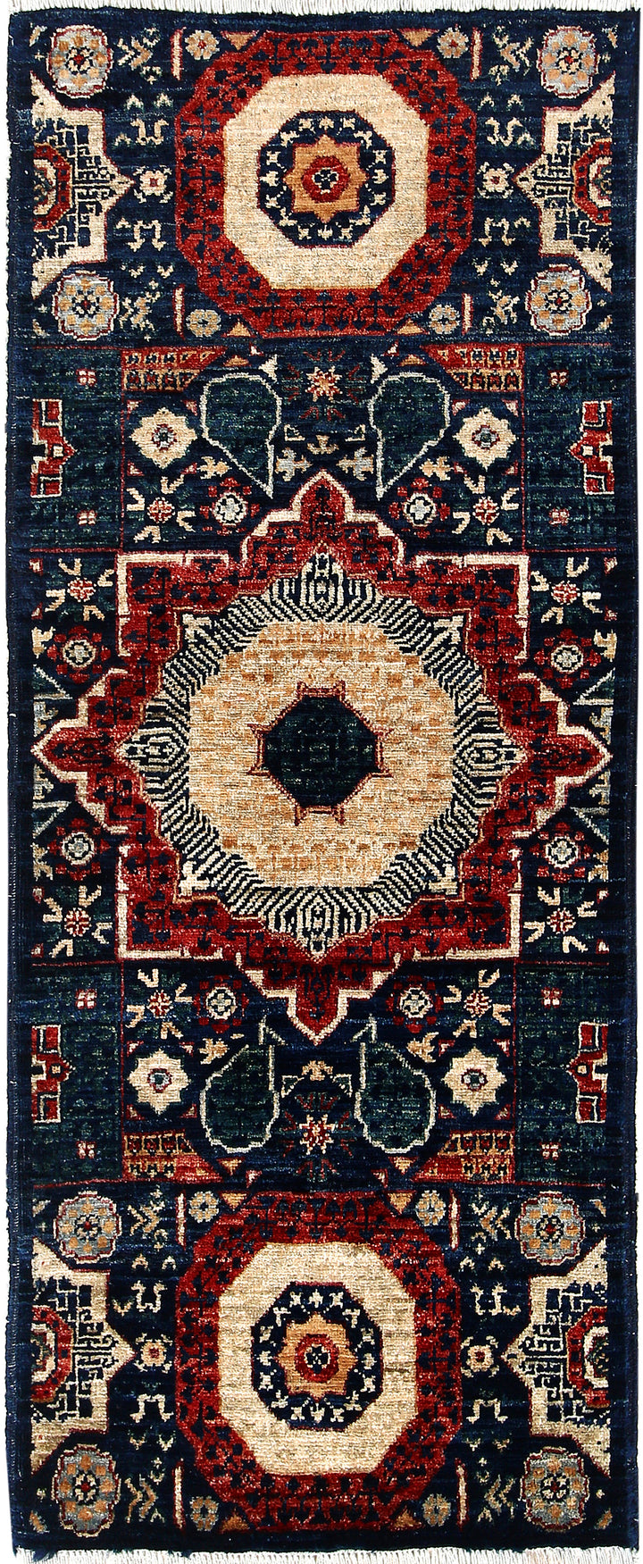 Midnight Blue Mamluk 1' 10 x 4' 10 - No. 65959 - ALRUG Rug Store
