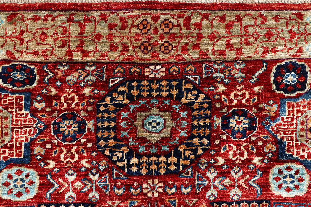 Firebrick Mamluk 3' 3 x 4' 9 - No. 65961 - ALRUG Rug Store
