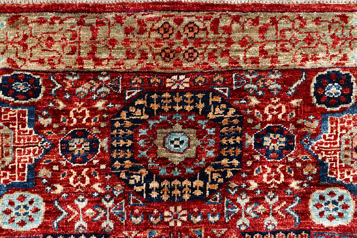 Firebrick Mamluk 3' 3 x 4' 9 - No. 65961 - ALRUG Rug Store