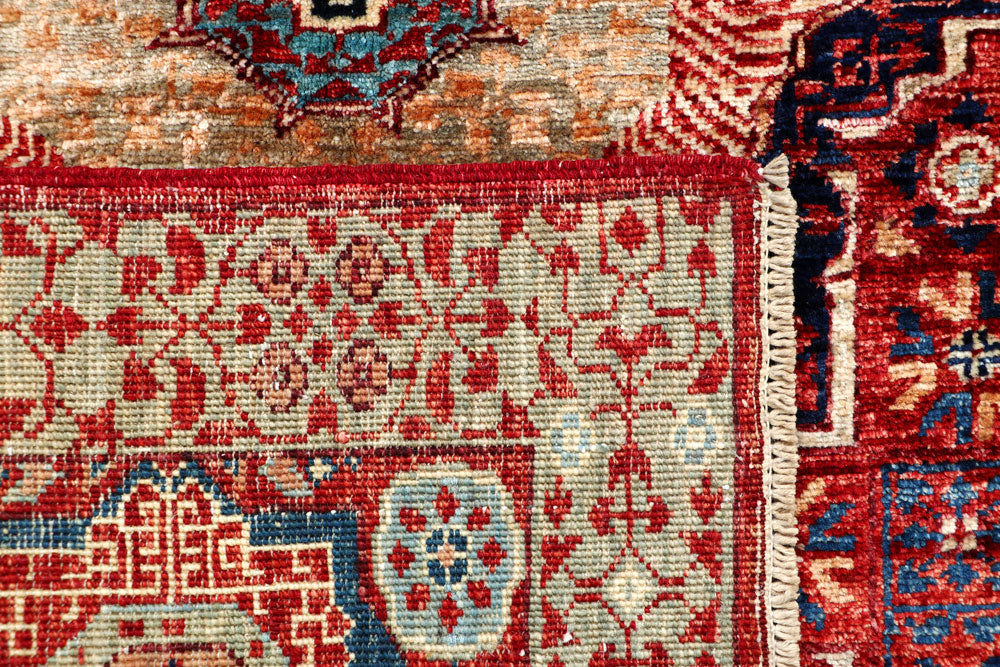 Firebrick Mamluk 3' 3 x 4' 9 - No. 65961 - ALRUG Rug Store