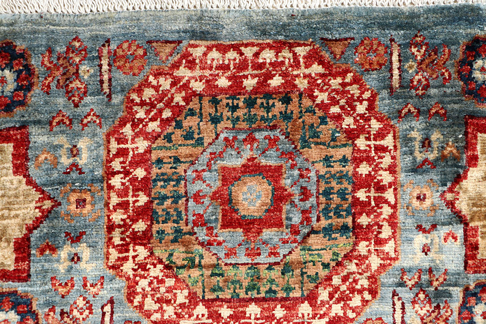 Light Slate Grey Mamluk 1' 11 x 4' 9 - No. 65962 - ALRUG Rug Store