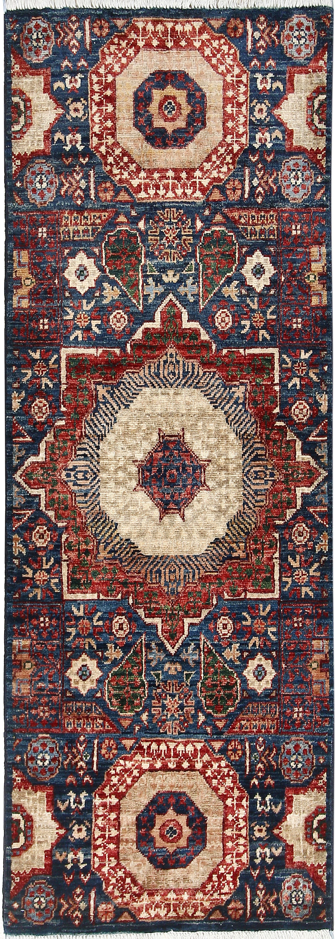 Midnight Blue Mamluk 1' 10 x 4' 11 - No. 65965 - ALRUG Rug Store