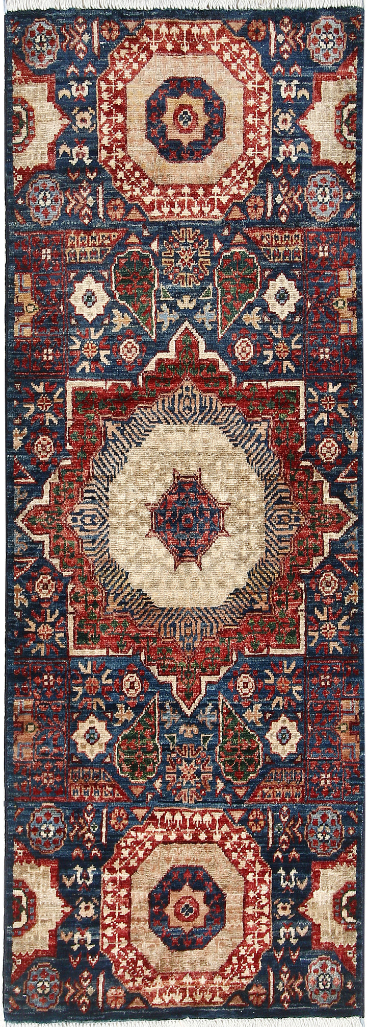 Midnight Blue Mamluk 1' 10 x 4' 11 - No. 65965 - ALRUG Rug Store
