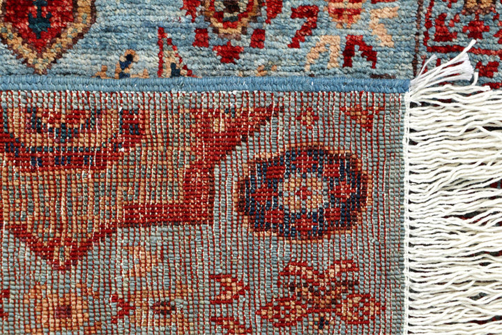 Light Blue Mamluk 2' x 5' 2 - No. 65966 - ALRUG Rug Store