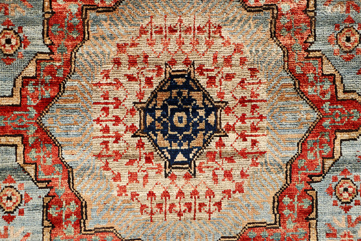 Cadet Blue Mamluk 2' x 4' 10 - No. 65967 - ALRUG Rug Store