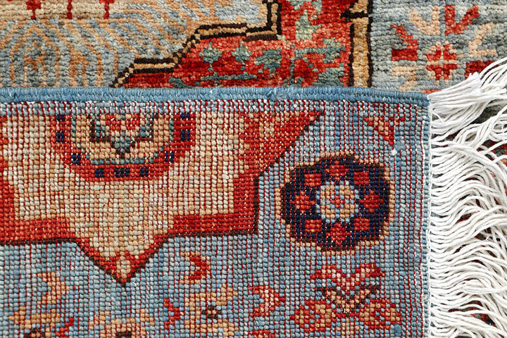 Cadet Blue Mamluk 2' x 4' 10 - No. 65967 - ALRUG Rug Store