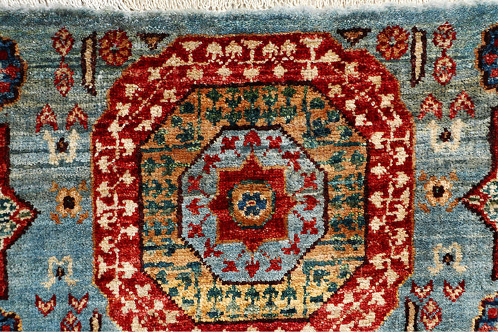 Light Blue Mamluk 1' 11 x 4' 11 - No. 65968 - ALRUG Rug Store