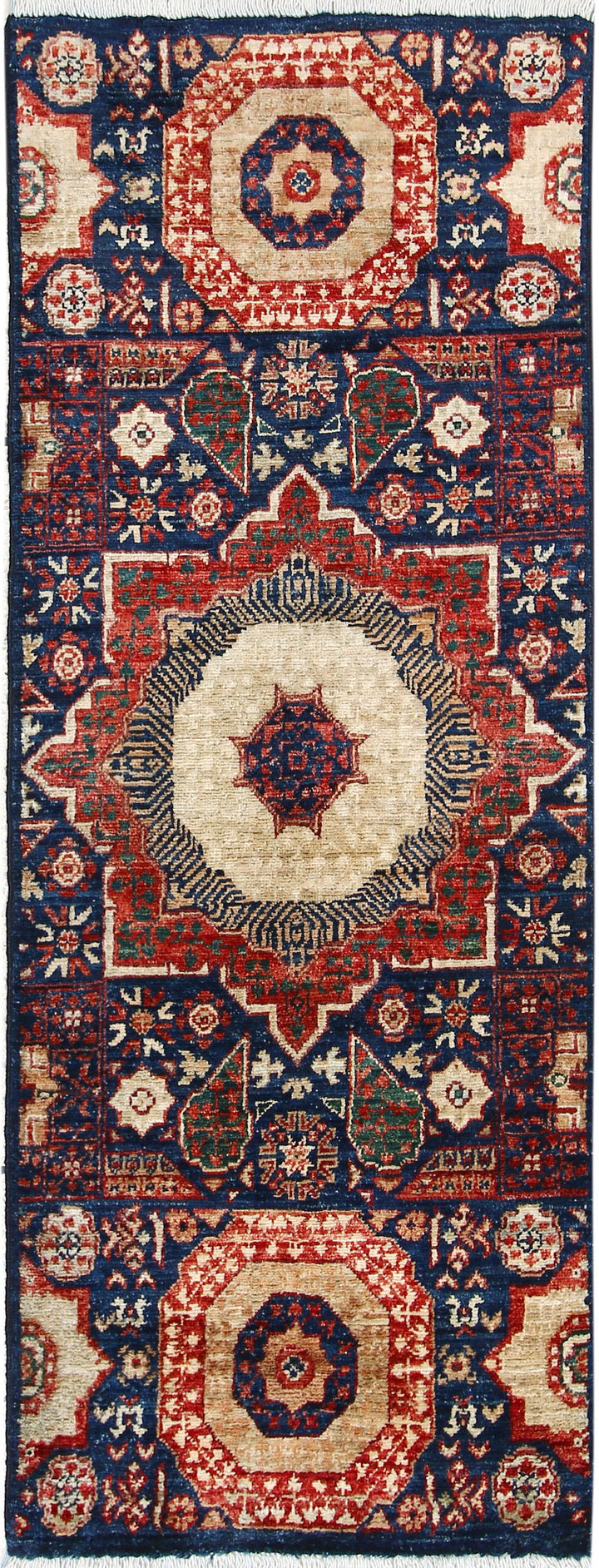 Midnight Blue Mamluk 1' 10 x 5' 1 - No. 65969 - ALRUG Rug Store