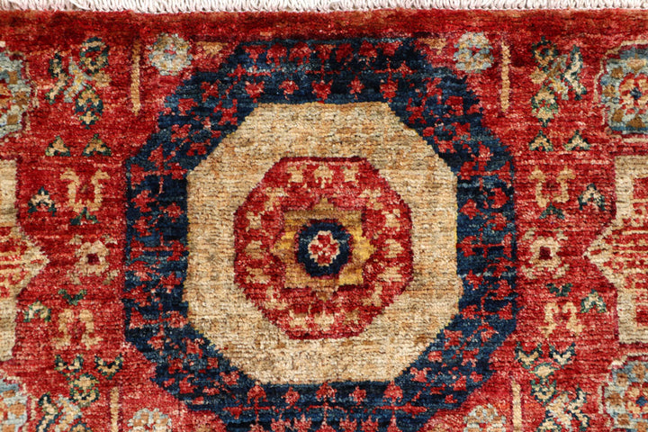 Indian Red Mamluk 2' x 4' 9 - No. 65970 - ALRUG Rug Store