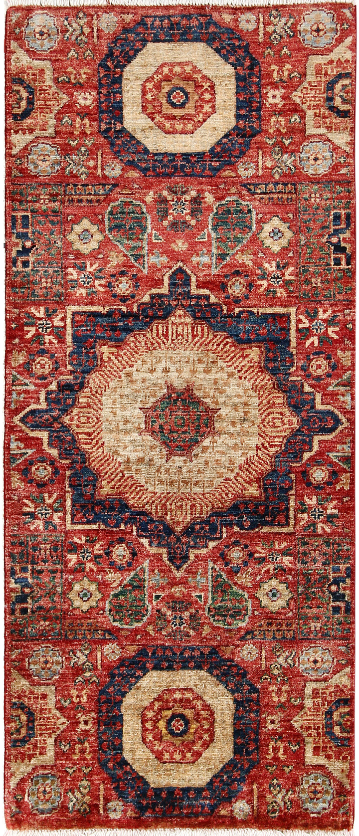 Indian Red Mamluk 2' x 4' 9 - No. 65970 - ALRUG Rug Store